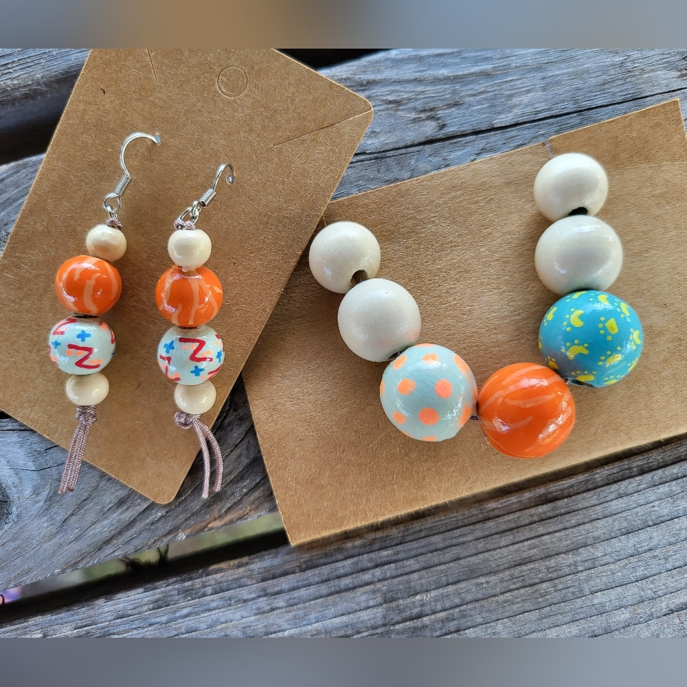 New Handmade Necklace and earrings set